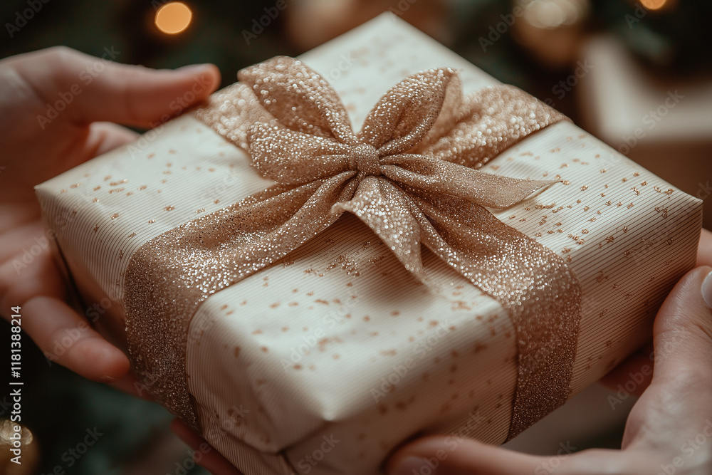 A close-up of hands passing a beautifully wrapped gift, symbolizing kindness and gratitude, with a warm, soft-toned background and an intimate, heartfelt gesture. A close-up of hands passing a beautifully wrapped gift, symbolizing kindness and gratitude, with a warm, soft-toned background and an intimate, heartfelt gesture.