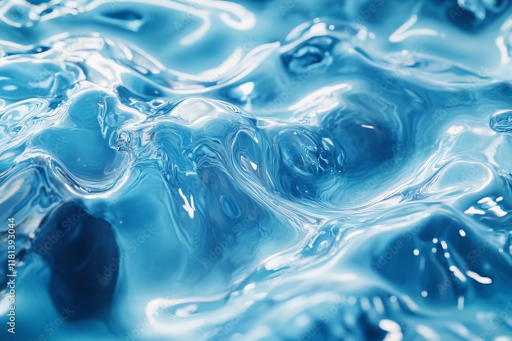 Flowing, clean and fresh water liquid background for drinking, laundry or hygiene. Natural, mineral or blue spring aqua wave for natural beauty, eco wallpaper or environment friendly, Generative AI Flowing, clean and fresh water liquid background for drinking, laundry or hygiene. Natural, mineral or blue spring aqua wave for natural beauty, eco wallpaper or environment friendly, Generative AI
