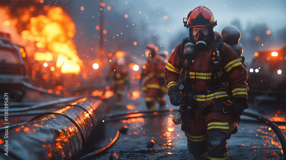 Firefighters respond to gas leak emergency amid raging flames and hazardous conditions at downtown site Firefighters respond to gas leak emergency amid raging flames and hazardous conditions at downtown site