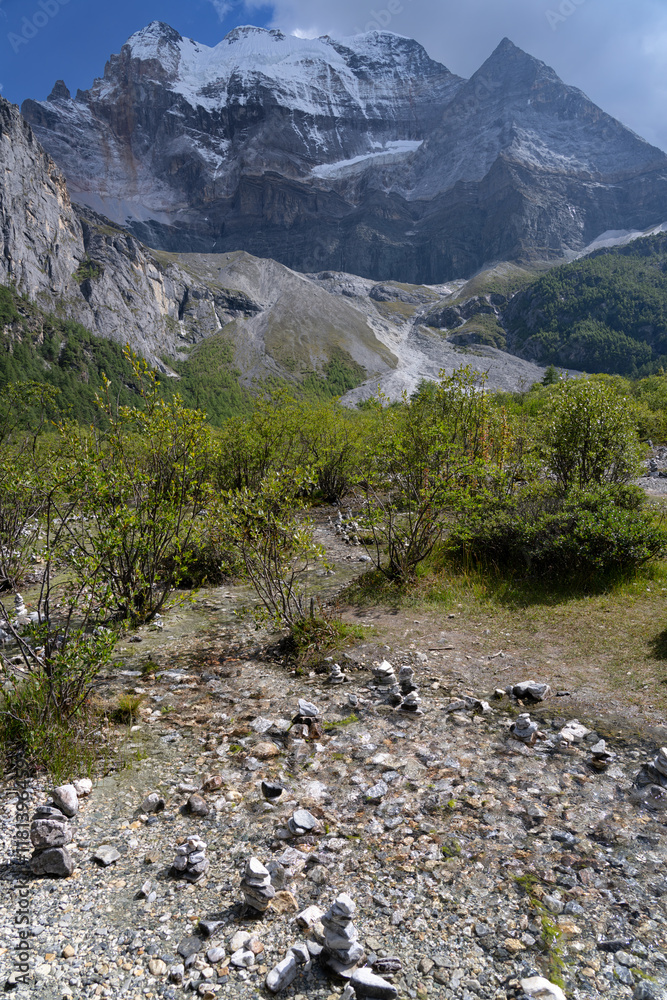 Hengduan Mountains in Yading, Daocheng, China Hengduan Mountains in Yading, Daocheng, China