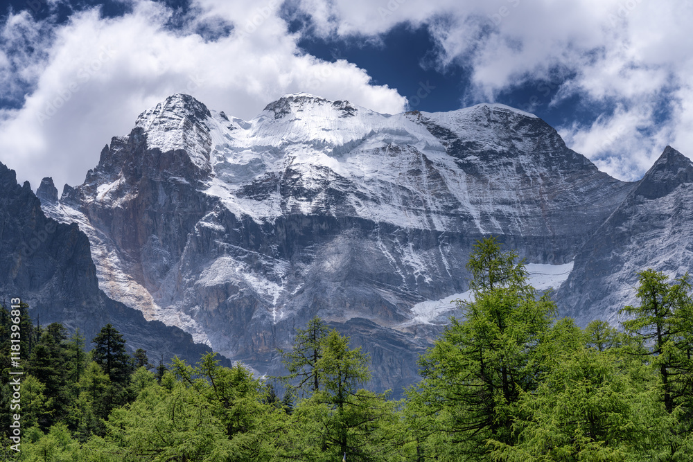 Hengduan Mountains in Yading, Daocheng, China Hengduan Mountains in Yading, Daocheng, China