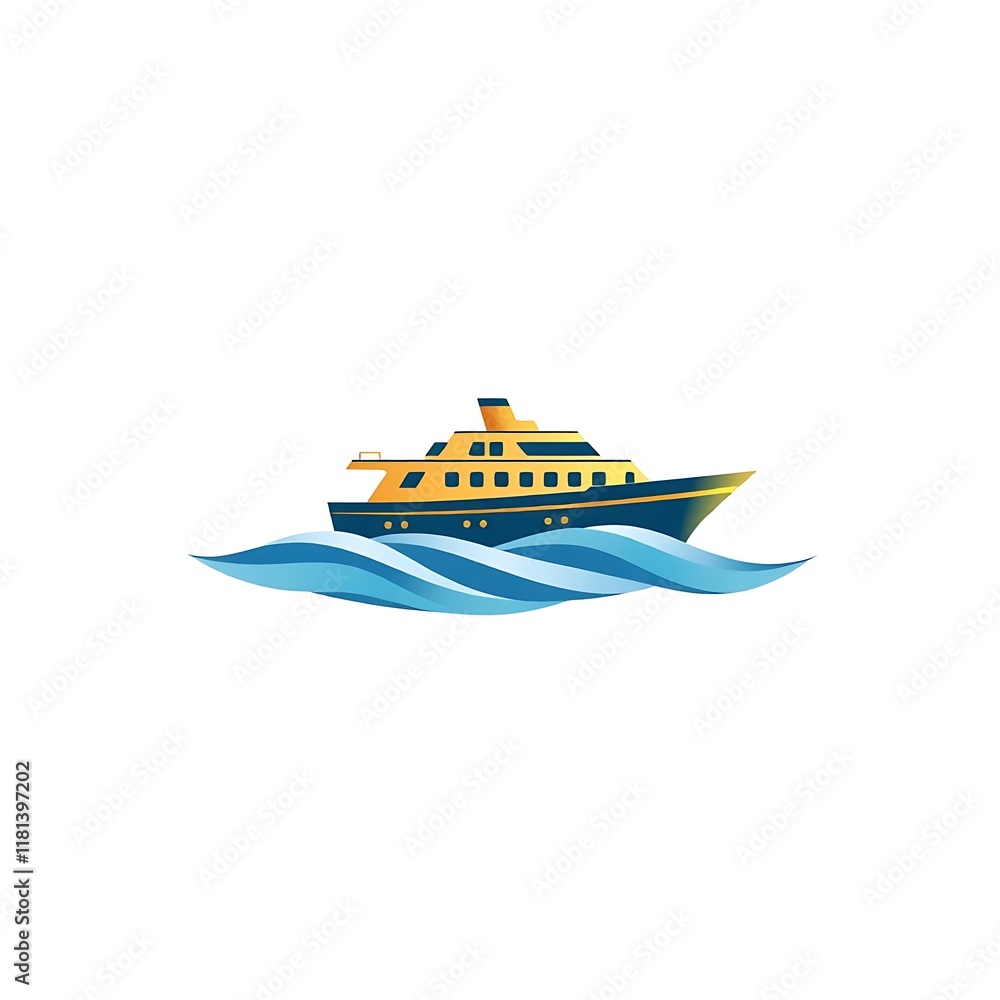 Luxury Yacht on Calm Waters Luxury Yacht on Calm Waters