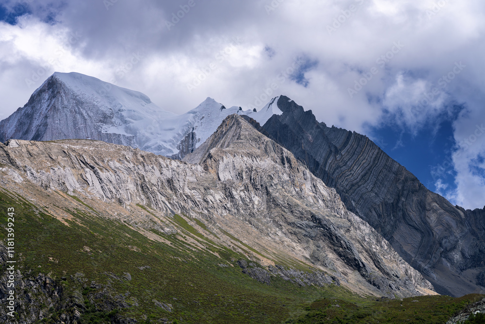 Hengduan Mountains in Yading, Daocheng, China Hengduan Mountains in Yading, Daocheng, China