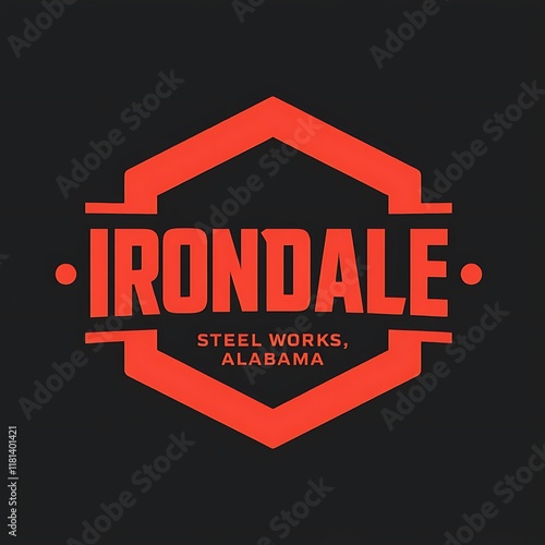 Modern Industrial Logo Design for Irondale Steel Works photo