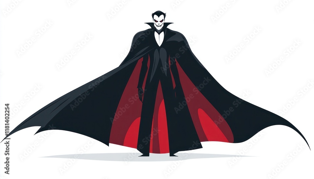 A Striking Vampire Portrait, Sharp Lines and Red Accents Convey the Essence of a Classic, Sinister Undead Character, Standing Resolute in the Night, A Striking Vampire Portrait, Sharp Lines and Red Accents Convey the Essence of a Classic, Sinister Undead Character, Standing Resolute in the Night,