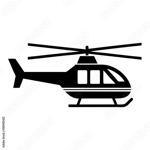 helicopter vector illustration