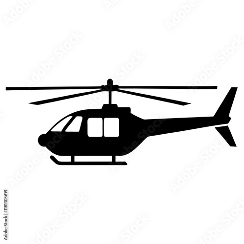 helicopter isolated on white