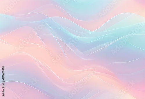gentle sine waves in pastel colors for a soothing effect