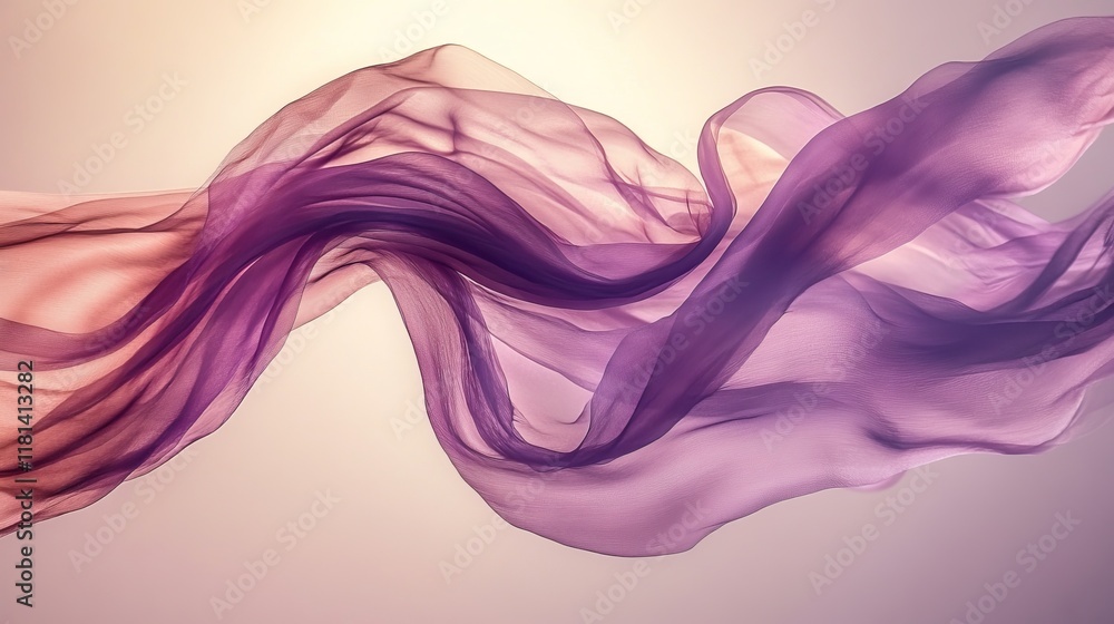 Abstract Flowing Purple and Pink Fabric, Dynamic Movement, Soft Lighting, Textile Design Abstract Flowing Purple and Pink Fabric, Dynamic Movement, Soft Lighting, Textile Design