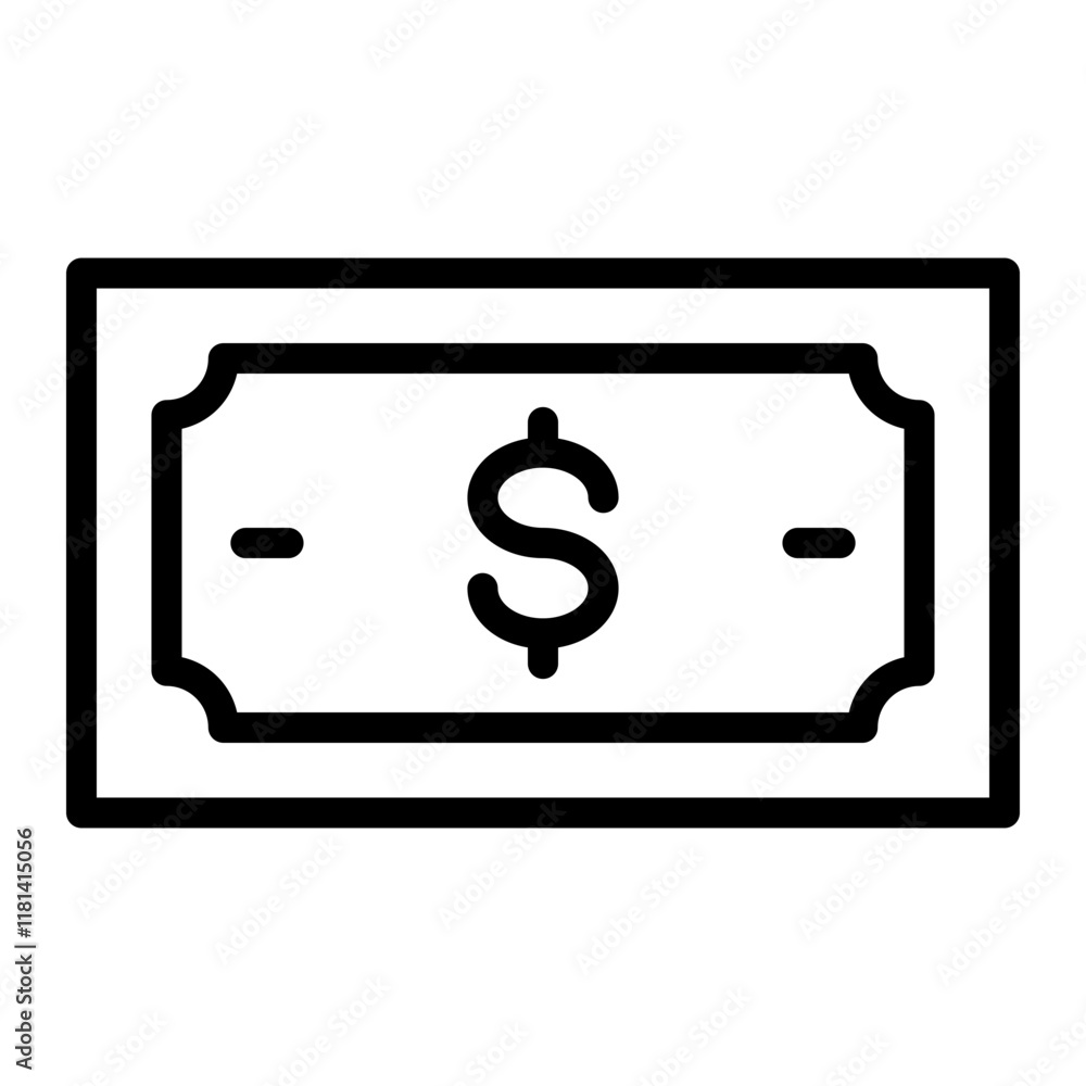 Money Flow Vector Line Icon Design Money Flow Vector Line Icon Design