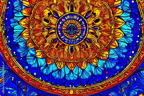 Wallpaper Mural mood mandala intricate symmetrical design radiating from the sub Torontodigital.ca