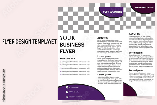 modern business flyer design 