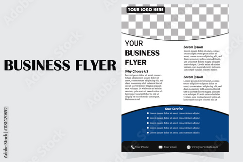 modern business flyer design 