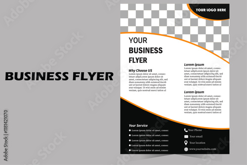 modern business flyer design 
