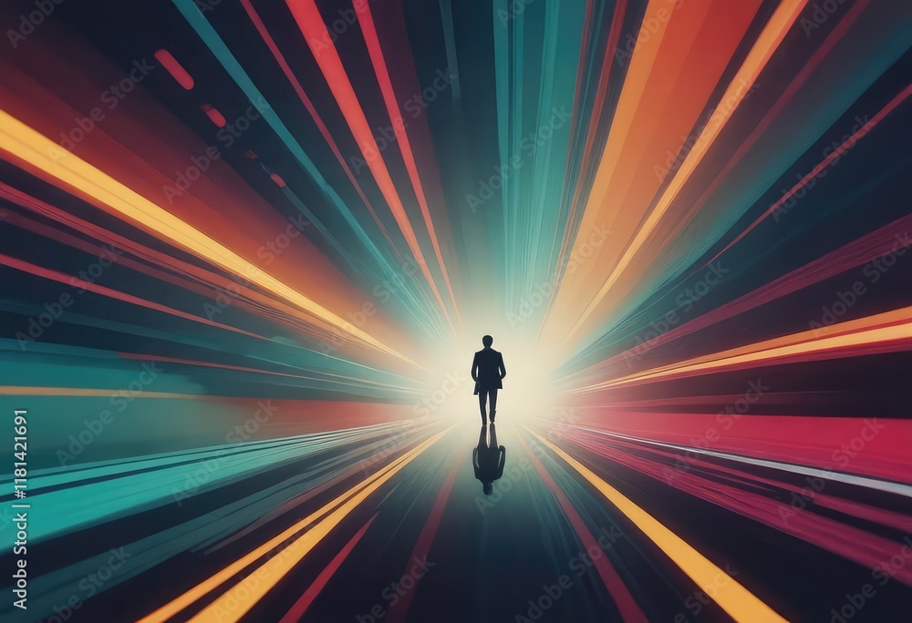 Vibrant and Colorful Abstract Light Trails Captured in Dynamic Motion and Flowing Effects Vibrant and Colorful Abstract Light Trails Captured in Dynamic Motion and Flowing Effects