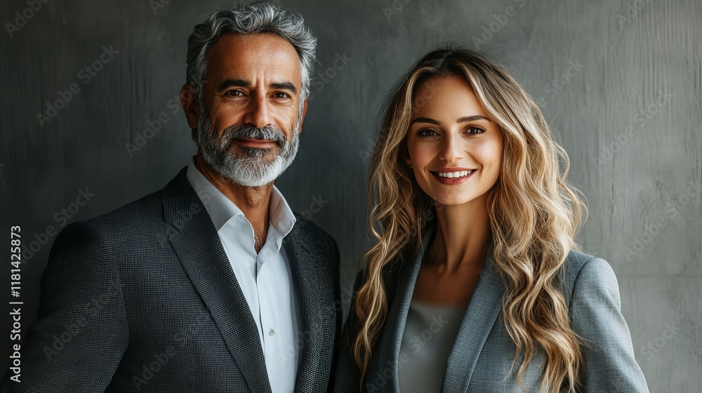 Confident Business Professionals Portrait Confident Business Professionals Portrait
