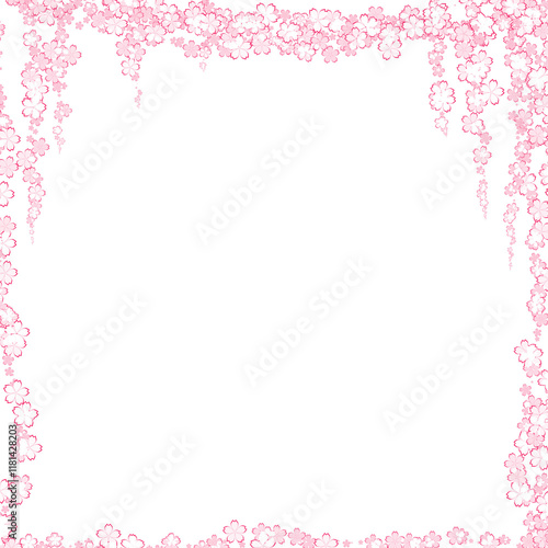 pink background with frame