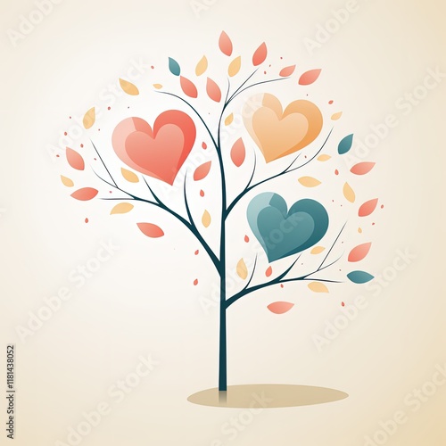 Colorful Mid-Century Modern Vegetables in Risograph Style