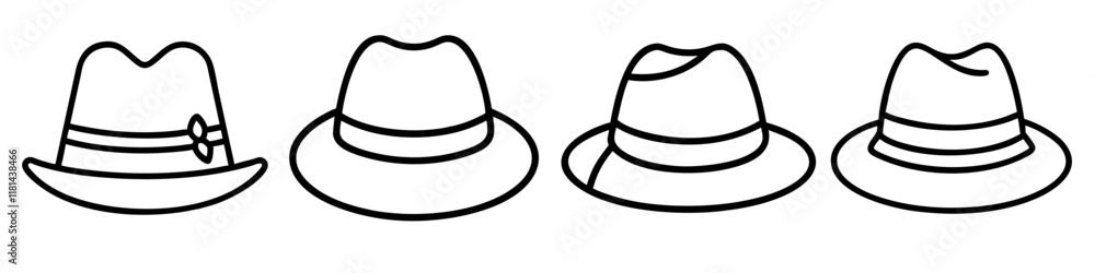 panama hats 01 icon, Accessories line art, Accessories vector - simple black line art icon of panama hats 01 perfect for logos, and Accessories-themed designs. panama hats 01 icon, Accessories line art, Accessories vector - simple black line art icon of panama hats 01 perfect for logos, and Accessories-themed designs.