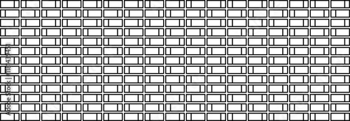 Abstract Geometric pattern, Out lines, Square, Illustration, vector, alternating overlapping, orderly arrangement background, black and white, banner, website, template, dark.