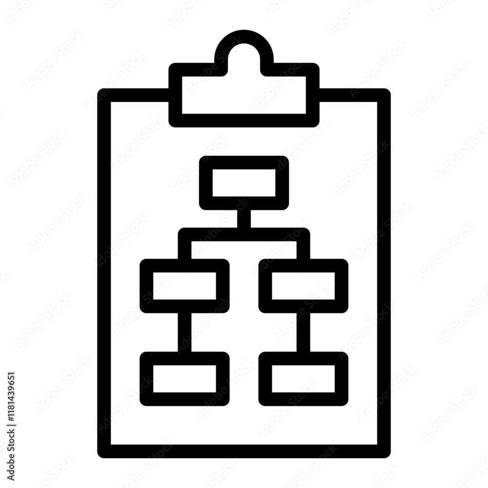 Planning Vector Line Icon Design Planning Vector Line Icon Design