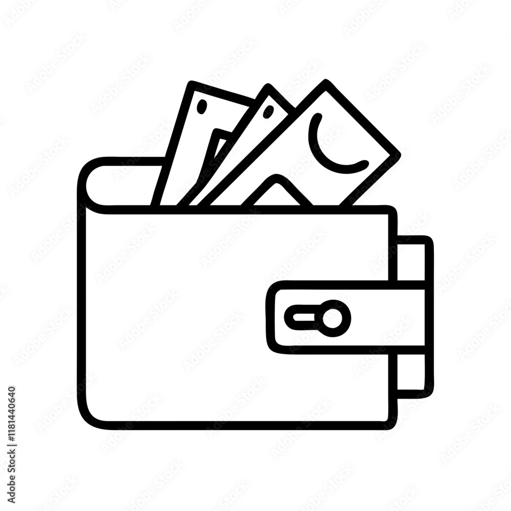 travel wallets icon, Accessories line art, Accessories vector - simple black line art icon of travel wallets perfect for logos, and Accessories-themed designs. travel wallets icon, Accessories line art, Accessories vector - simple black line art icon of travel wallets perfect for logos, and Accessories-themed designs.