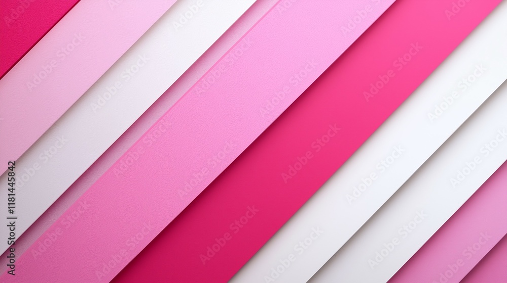 Fototapeta premium pink and pastel white diagonal lines background