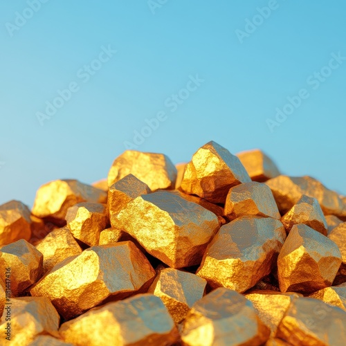 A virtual gold rush scene symbolizing digital investment opportunities