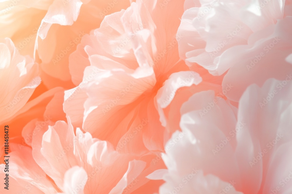 custom made wallpaper toronto digitalPeach Blossom Day Delicate Pastel Floral Elegance in Golden Sunlight