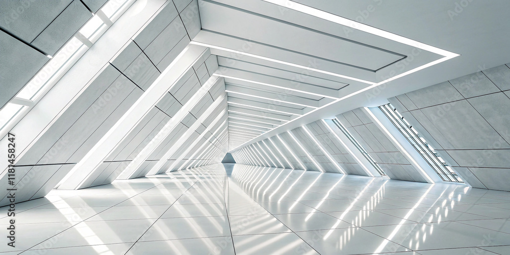 Naklejka premium A Unique Abstract Technology Background Featuring White Colors and Modern Design Elements