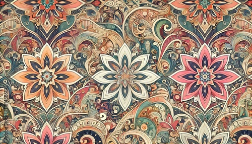 Stylized Floral Pattern Background