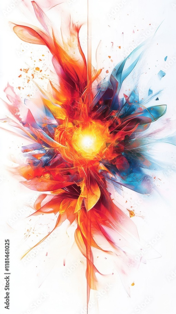 Obraz premium Vivid abstract explosion of colors.
