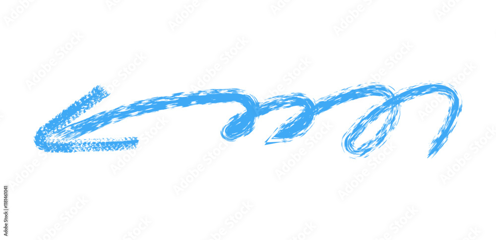 Hand drawn simple arrow drawn with wax crayon, chalk or charcoal. Uneven dry texture for underlining highlighting. Pencil drawn lines, strikethrough, grungy vector isolated on white Hand drawn simple arrow drawn with wax crayon, chalk or charcoal. Uneven dry texture for underlining highlighting. Pencil drawn lines, strikethrough, grungy vector isolated on white