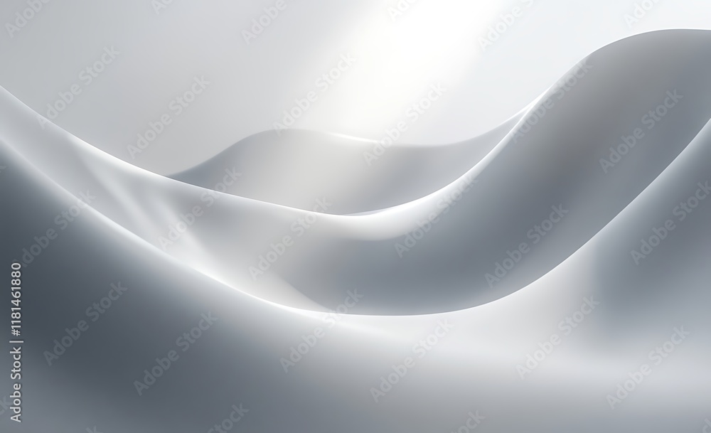 Obraz premium White background with soft light and shadow, minimalist style