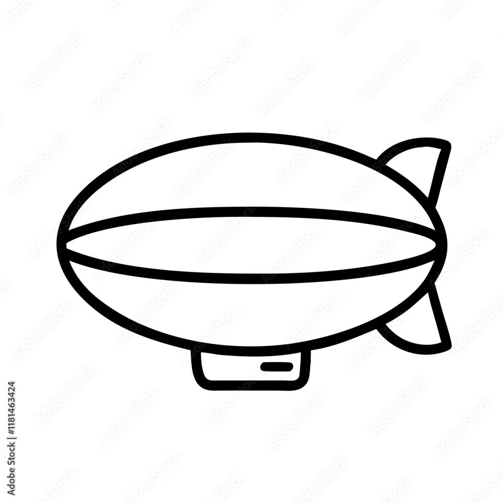 blimp icon, vehicle line art, vehicle vector - simple black line art icon of blimp perfect for logos, and vehicle-themed designs. blimp icon, vehicle line art, vehicle vector - simple black line art icon of blimp perfect for logos, and vehicle-themed designs.