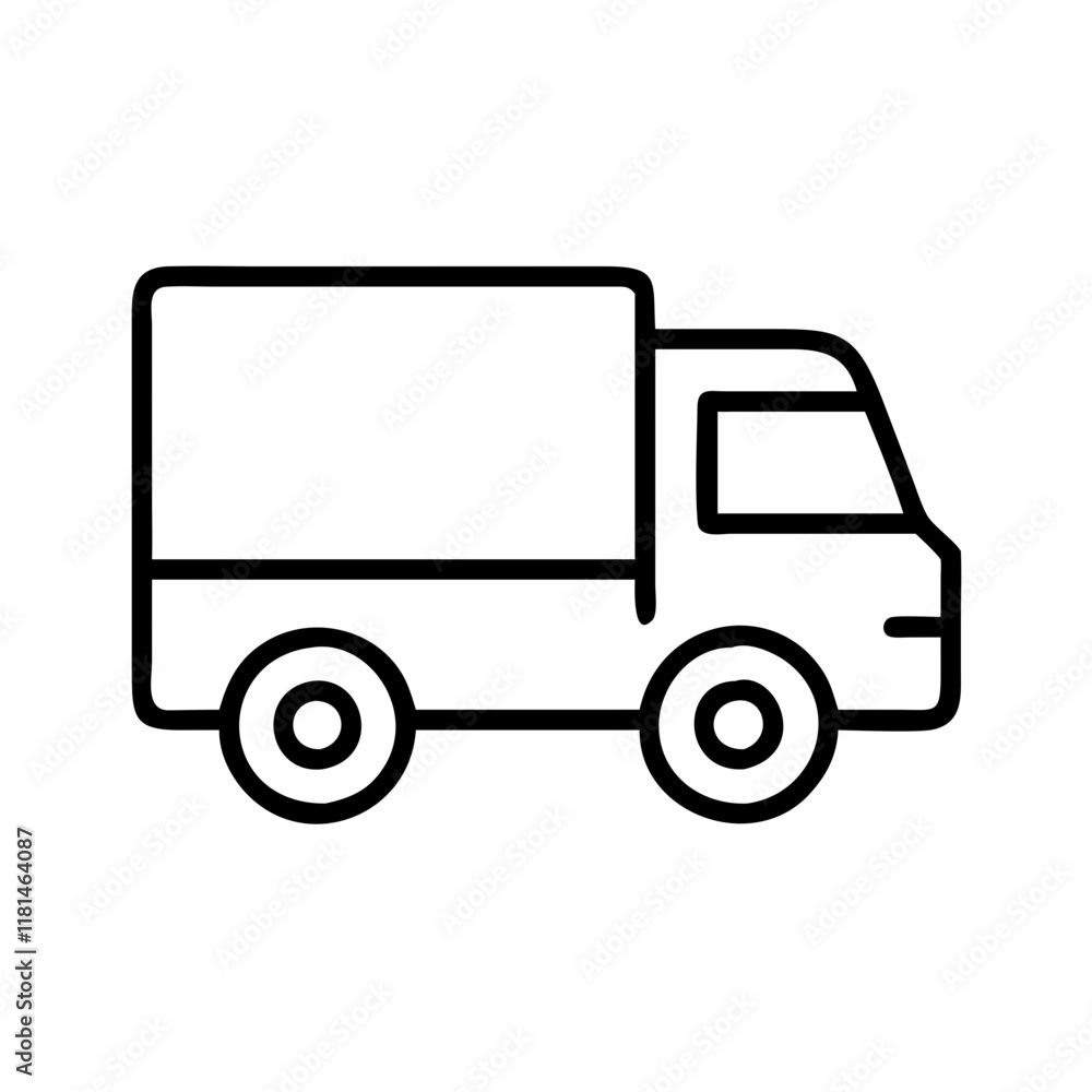 cargo van icon, vehicle line art, vehicle vector - simple black line art icon of cargo van perfect for logos, and vehicle-themed designs. cargo van icon, vehicle line art, vehicle vector - simple black line art icon of cargo van perfect for logos, and vehicle-themed designs.