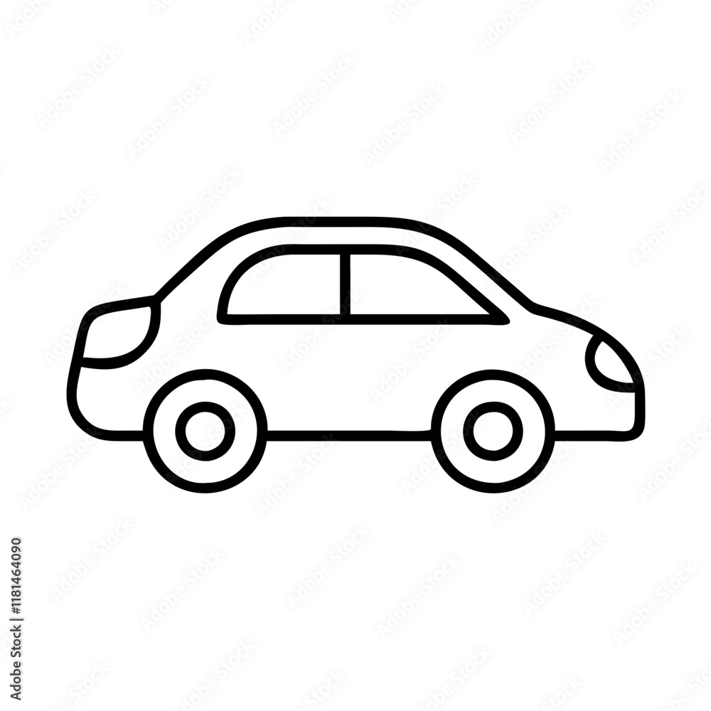 coupe icon, vehicle line art, vehicle vector - simple black line art icon of coupe perfect for logos, and vehicle-themed designs. coupe icon, vehicle line art, vehicle vector - simple black line art icon of coupe perfect for logos, and vehicle-themed designs.