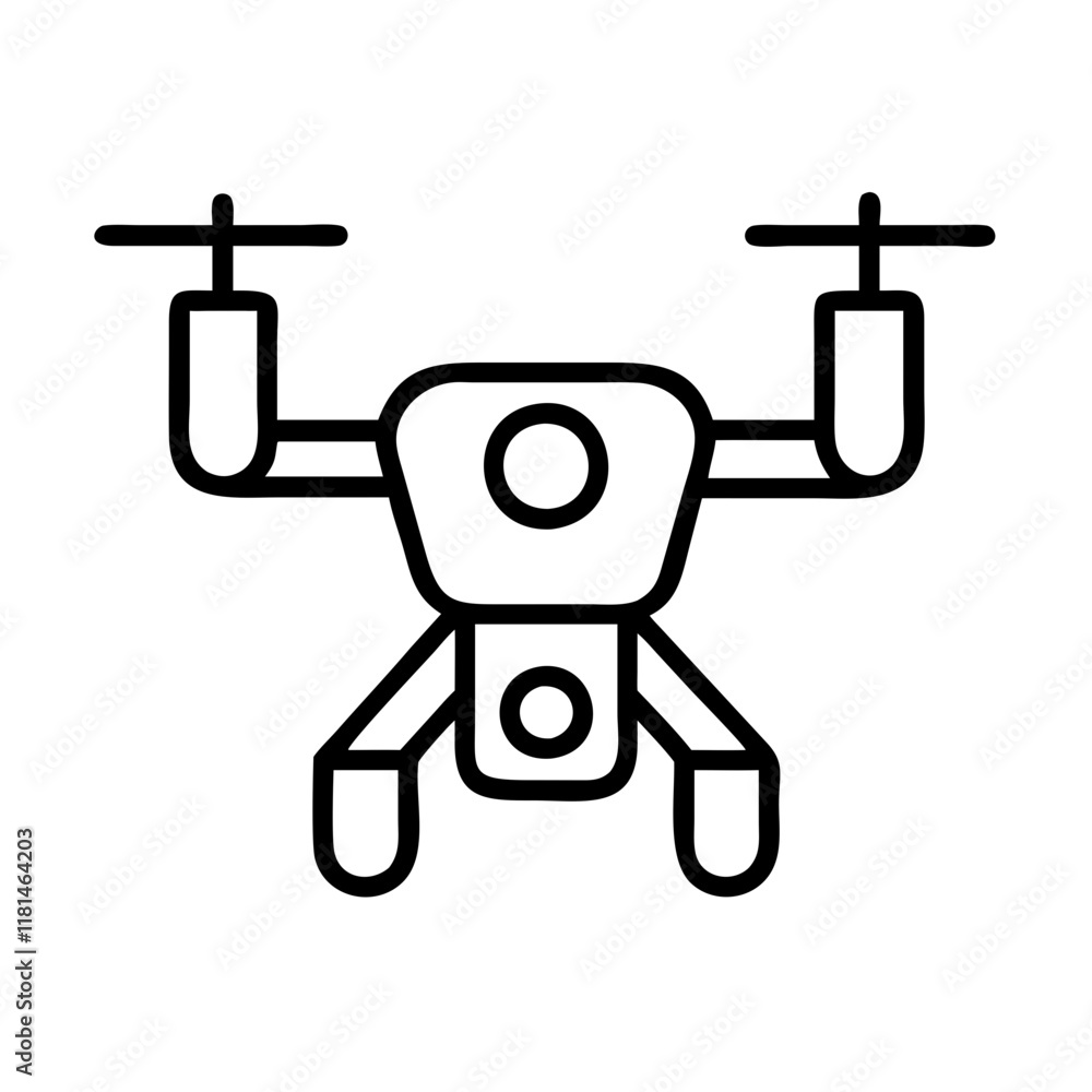 drone icon, vehicle line art, vehicle vector - simple black line art icon of drone perfect for logos, and vehicle-themed designs. drone icon, vehicle line art, vehicle vector - simple black line art icon of drone perfect for logos, and vehicle-themed designs.
