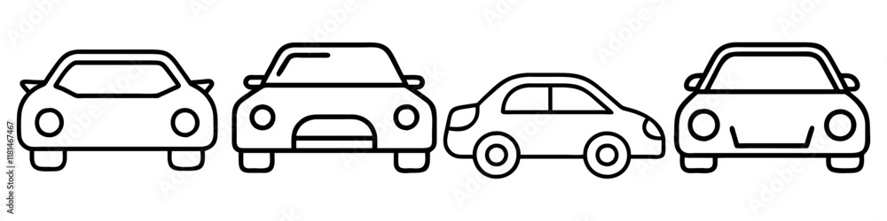 coupe icon, vehicle line art, vehicle vector - simple black line art icon of coupe perfect for logos, and vehicle-themed designs. coupe icon, vehicle line art, vehicle vector - simple black line art icon of coupe perfect for logos, and vehicle-themed designs.