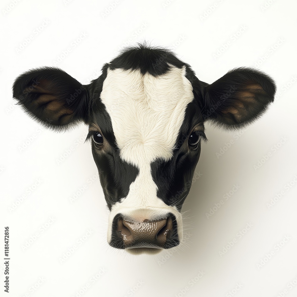 Isolated Cow Illustration: Agriculture, Dairy Industry, Livestock Farming, Animal Husbandry Isolated Cow Illustration: Agriculture, Dairy Industry, Livestock Farming, Animal Husbandry