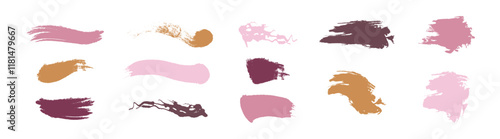 Pastel brush strokes. Artistic design element, paint smear, ink splatter, creative graphic element, paint texture, brushstroke and paintbrush