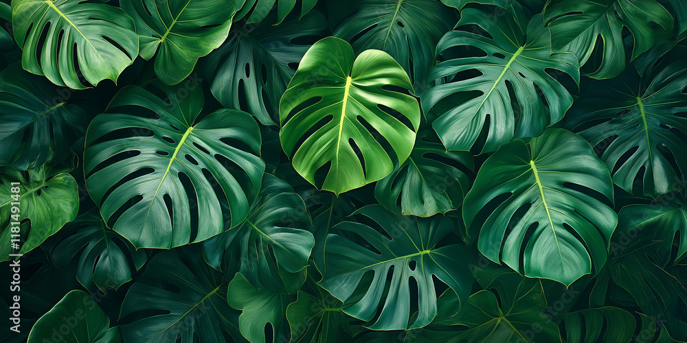 custom made wallpaper toronto digitalVibrant green leaves tropical forest nature photography lush environment close-up view plant aesthetics for greenery enthusiasts