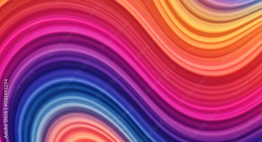 Abstract Flow: A captivating abstract art piece features vibrant, sinuous waves of color cascading across the canvas, creating a dynamic and hypnotic visual experience. Abstract Flow: A captivating abstract art piece features vibrant, sinuous waves of color cascading across the canvas, creating a dynamic and hypnotic visual experience.