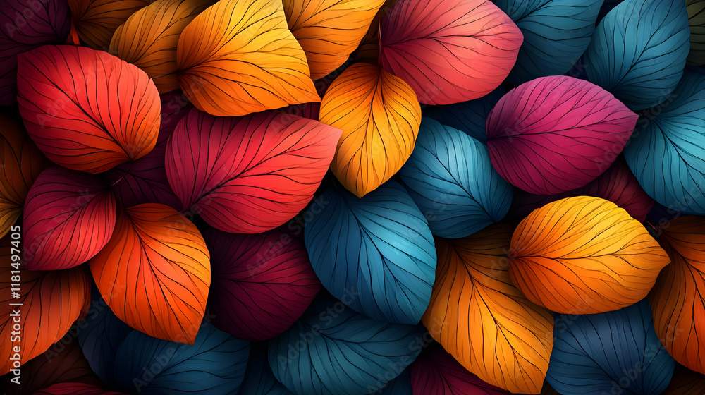 Colorful Autumn Leaves Background Colorful Autumn Leaves Background