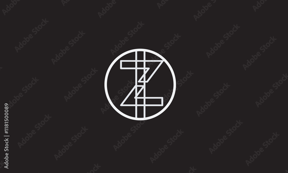 ZI, IZ , I , Z , Abstract Letters Logo Monogram ZI, IZ , I , Z , Abstract Letters Logo Monogram