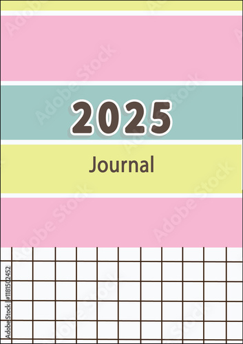Pastel Stripes: 2025 Journal