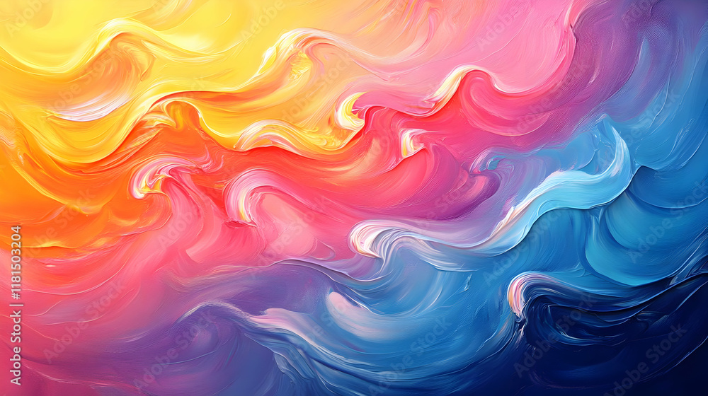 Colorful Abstract Swirls: Art, Design Colorful Abstract Swirls: Art, Design