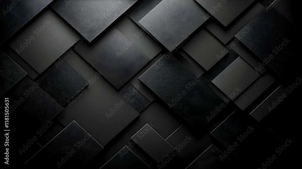 Fototapeta premium Black Abstract Background Design: Texture, Shape, and Pattern