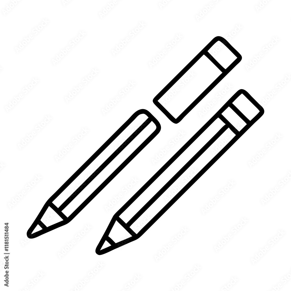 pen refills icon, office line art, office vector - simple black line art icon of pen refills perfect for logos, and office-themed designs. pen refills icon, office line art, office vector - simple black line art icon of pen refills perfect for logos, and office-themed designs.