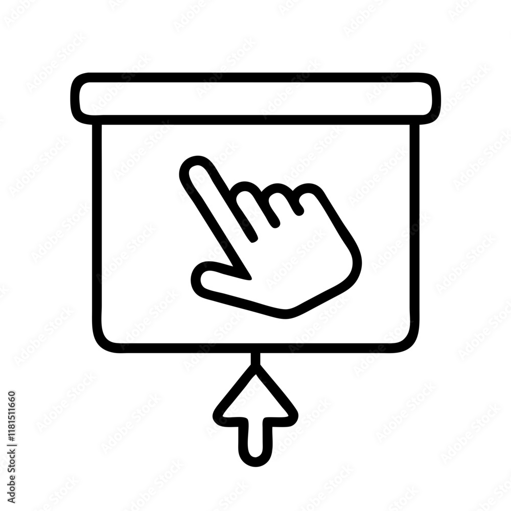 presentation clicker icon, office line art, office vector - simple black line art icon of presentation clicker perfect for logos, and office-themed designs. presentation clicker icon, office line art, office vector - simple black line art icon of presentation clicker perfect for logos, and office-themed designs.